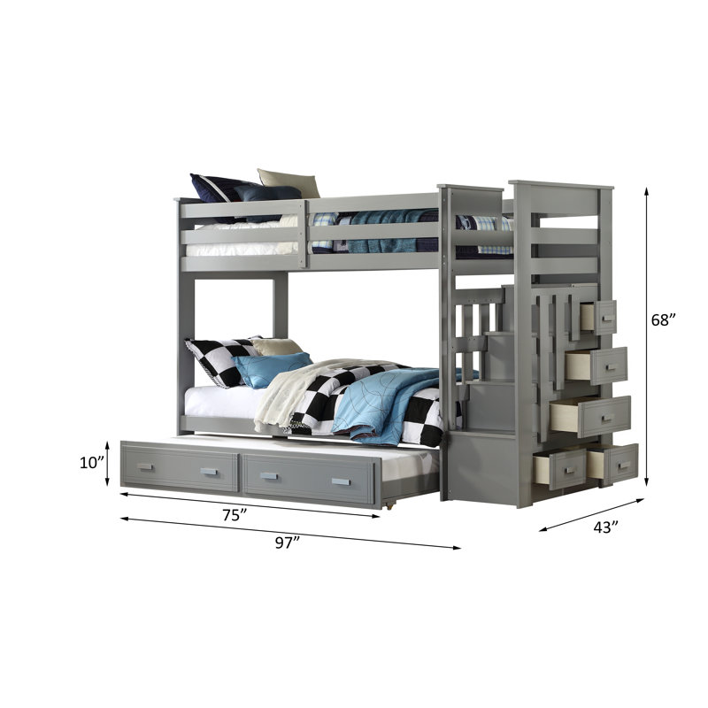 Aytes Twin Bed with Trundle