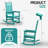Outdoor Patio HDPE Rocking Adirondack Chair-930783622