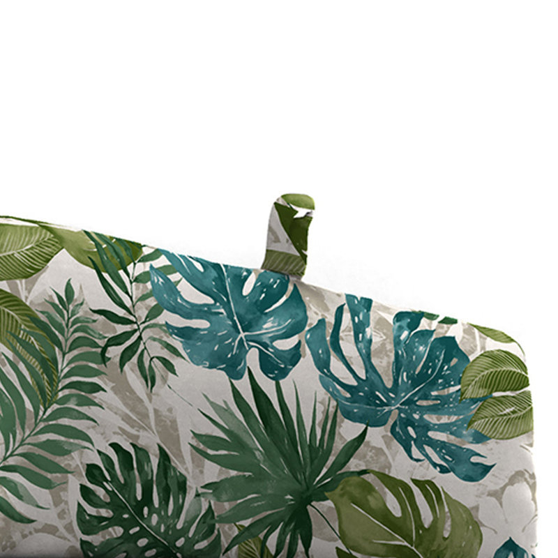 Coussin de chaise longue d'extérieur 72 "x 22" avec attaches et boucle