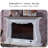 White Solid Wood Electric Fireplace-117045410