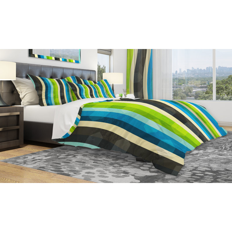 Ensemble de housse de couette designart curves, Housse de couette très grand + 2 taies décoratives