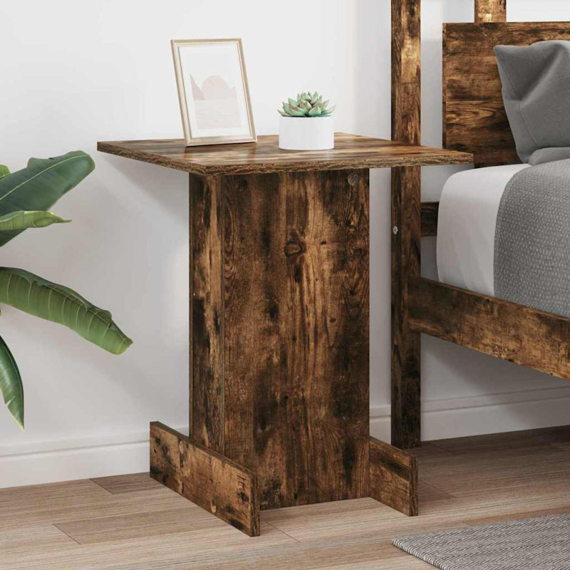 End Table, Smoked Oak