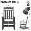 Chaise berçante surdimensionnée d'extérieur en PEHD-1899782831