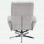 Fauteuil inclinable pivotant avec repose-pieds