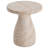 Outdoor/Indoor Travertine Lightweight Concrete Side Table-1379405740