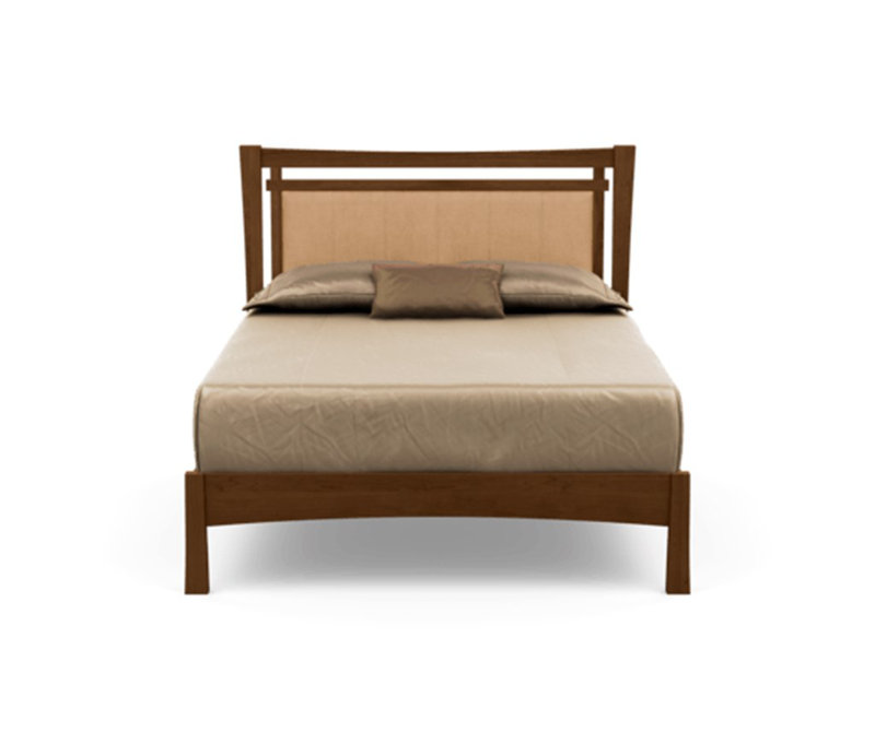Monterey Upholstered Bed, King, Smoke Cherry, Hemp