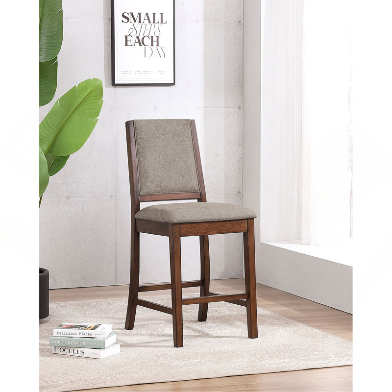 Chaise de comptoir rembourrée (ensemble de 2)