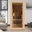 1 Person Infrared Sauna With Backrest For Home Or Gym