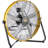 Heavy Duty Shroud Fan In Yellow With IP 44 Enclosed Powerful 1/4 Motor, High Velocity Air Circulator