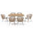 Outdoor 6-person Dining Set With Cushions