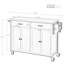 Armoire de cuisine à 4 portes et 2 tiroirs avec îlot de cuisine-1873193901