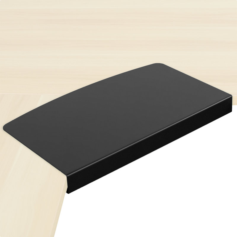 1.8" H x 16.8" W Desk Bridge and Connector, Black