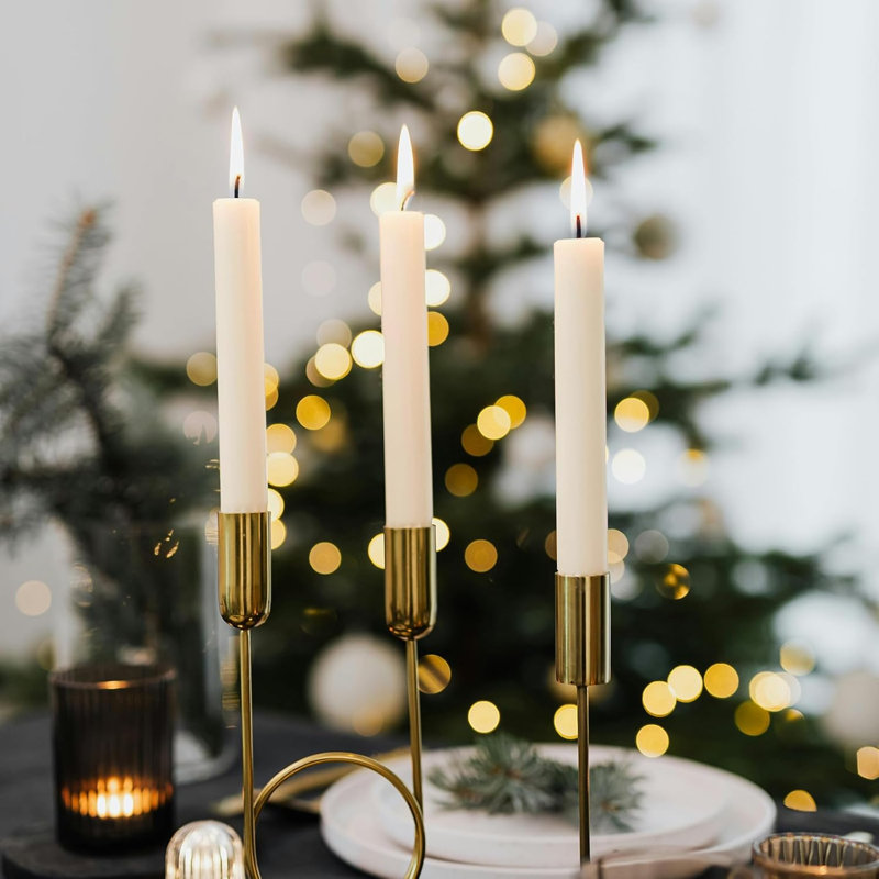 Unscented Taper Candle, Ivory