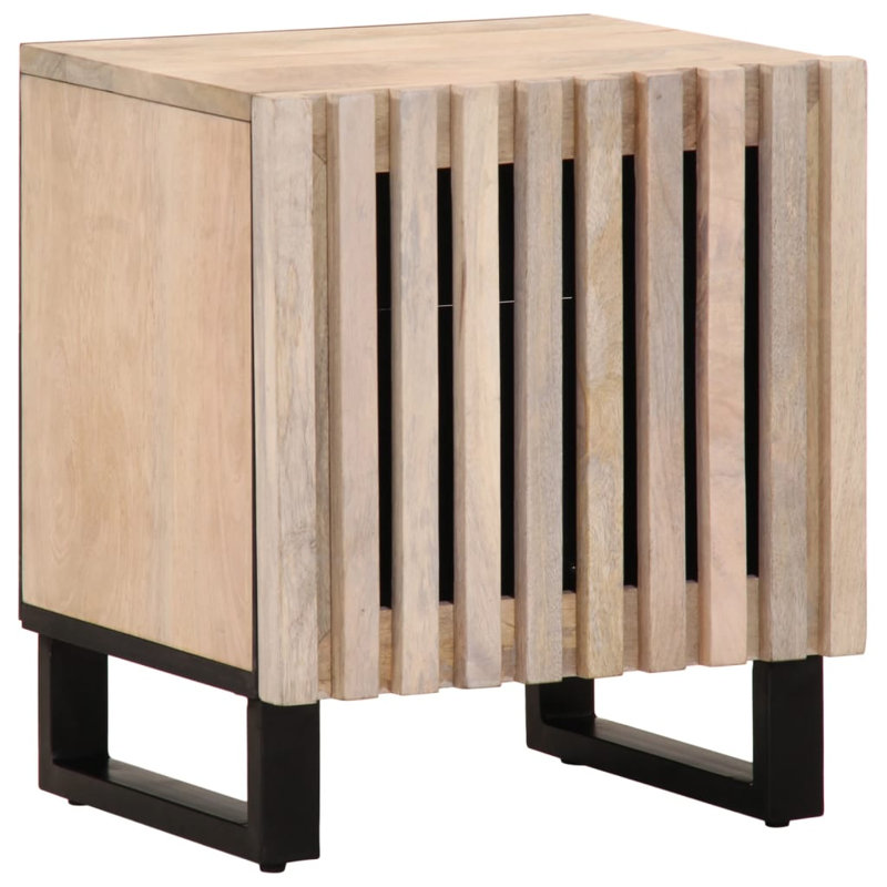 Vidaxl Bedside Cabinet 40X34x46 Cm, Natural, Individual