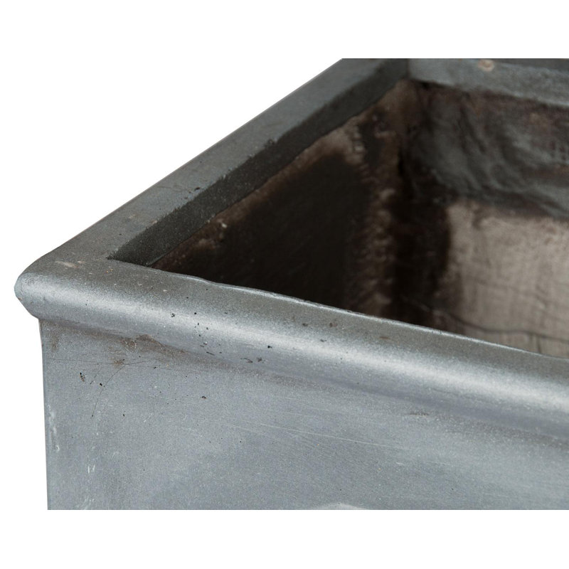 Planter, Chelsea Flower Box Garden Planter, Light Stone Outdoor Plant Pot, 30cm H x 60cm W x 30cm D
