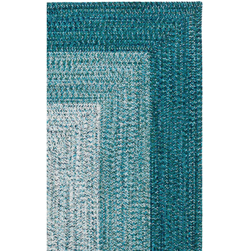 Tapis d'extérieur tressé tissé à la main sans motif, Tapis de couloir 2 pi 3 po x 8 pi