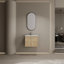 Lavabo de salle de bain mural en céramique, 2 portes à fermeture douce-893427735