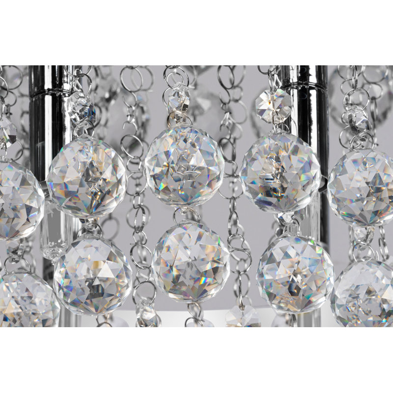 4-Light 35cm Crystal Flush Mount Ceiling Light