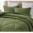 Washed Microfiber Bedding Polyester Comforter-97780899-81915315