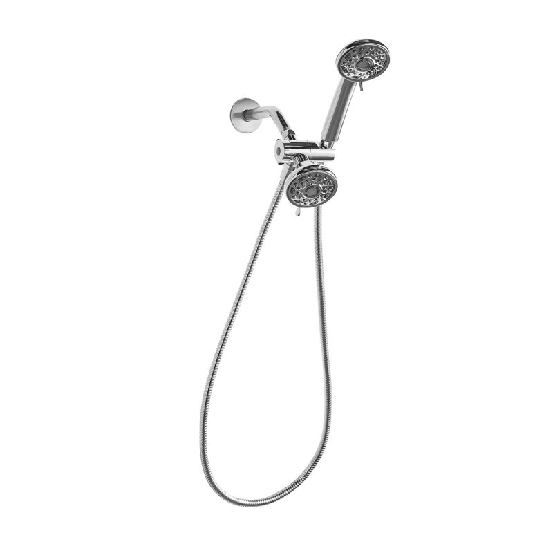 3-setting Luxury Shower Combo With 19 Possible Flow Combinations, Chrome