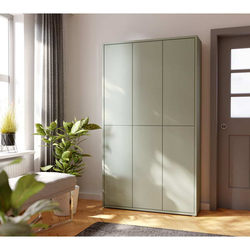 32 Pair Shoe Storage Cabinet, Sage