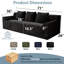 Boneless 71" Cloud Loveseat Sofa, No Assembly Required Comfy Deep Seat Couches 1 pcs for Living Room, Bedroom, Apartment(71 inch diagonal armrest)-1184454779