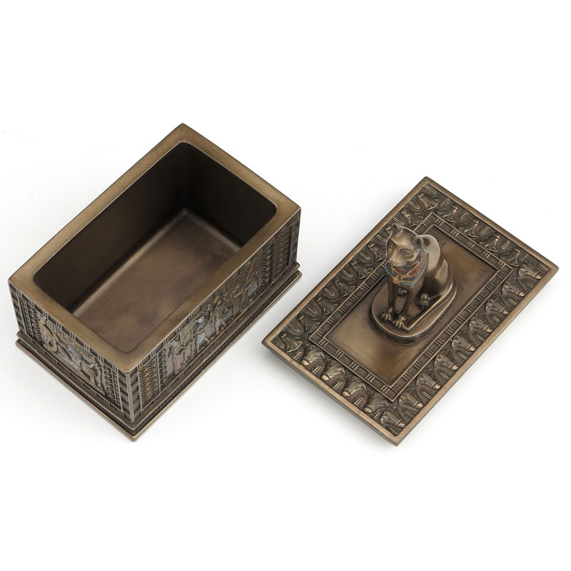 Boîte à bijoux égyptien trinket égyptienne dieu