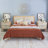 Cory Mid Century Natural Queen Low Profile Platform Cane Front Bed