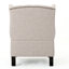 Chaise d'appoint ravissante ornée d'un tissu beige-118039291