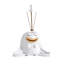 Haas Meditator Incense Holder - White + Gold