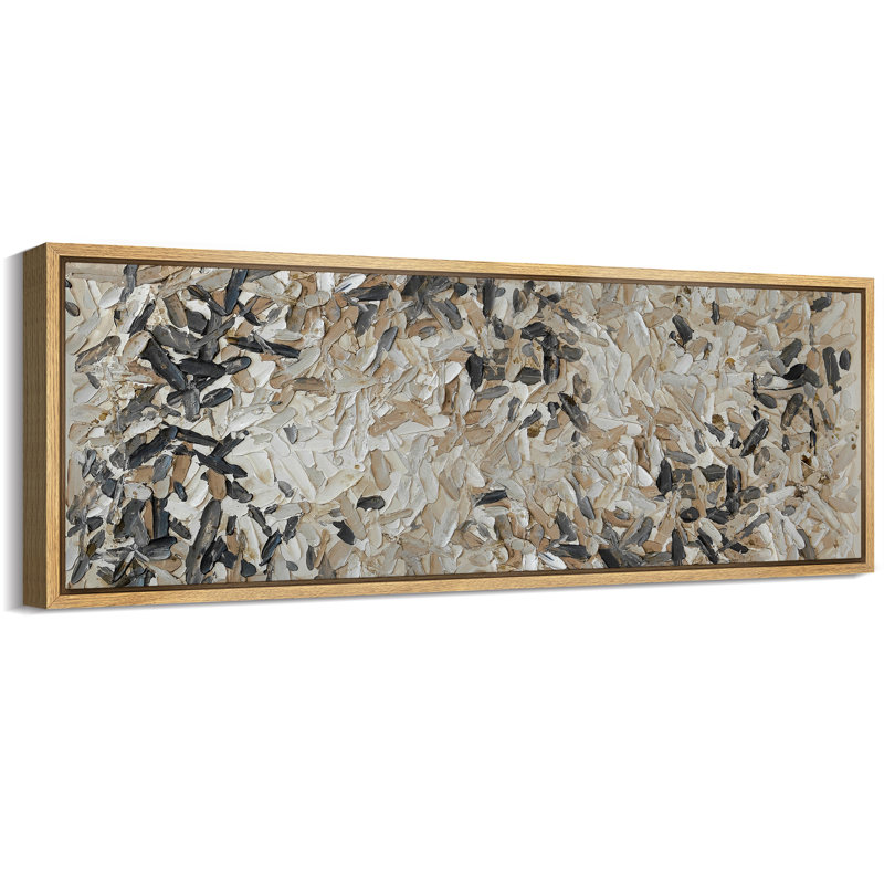 Faux texture de coup de peinture brune, œuvre d'art rustique neutre moderne, photos de décoration murale très grande abstraite, impression numérique sur toile giclée sur toile