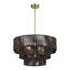 Lustre suspendu en laiton antique 6 lumières Asllan-122725120-122725121