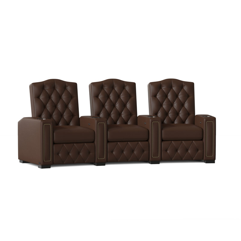 Rangée de sièges de cinéma Regal HR Series (rangée de 3), Cappucino classique