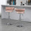 Andraya Swivel Upholstered Adjustable Height Counter Stool with Metal Frame-962366006