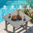 5-Piece HDPE Outdoor Patio Dining Set-524452716