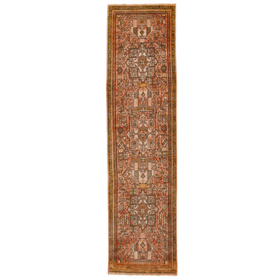 One-of-a-Kind 3'1'' X 12' 1990s Runner Wool Area Rug in
