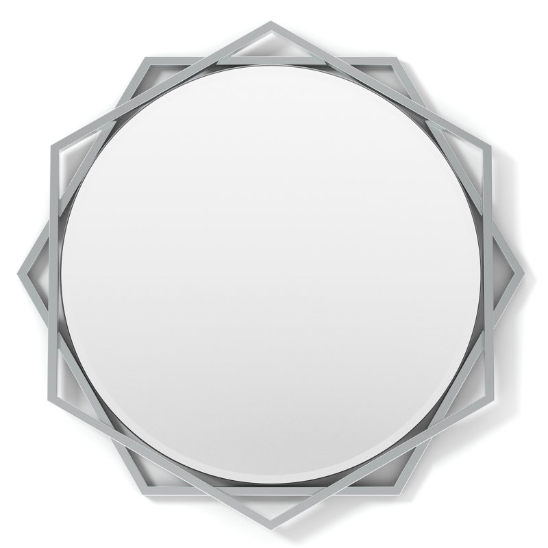 Rodrick Metal Flat Mirror, Chrome