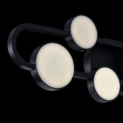 Tableau Dimmable LED Bath Vanity & Wall Light With Tiffany Art Glass Shades And Built In Color Temperature Switch (2700K/3000K/3500K/4000K)