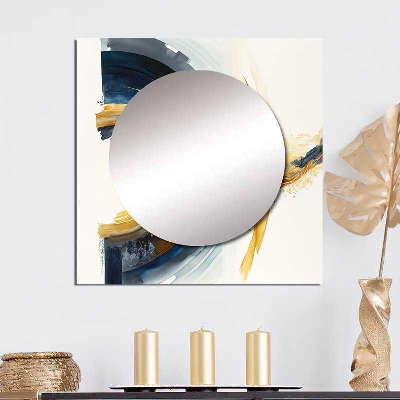 Deondrick - Grand miroir mural carré moderne pour la chambre à coucher, 29 po x 29 po