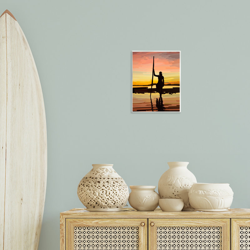 «Sunset Surfer Silhouette» par Amelia Noyes