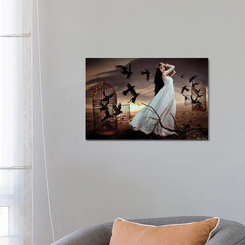 Thoughts by Victoria Obscure - Wrapped Canvas Painting, 66.04 cm H x 45.72 cm W x 3.175 cm D