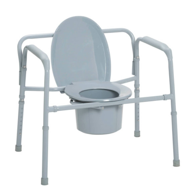Heavy Duty Bariatric Folding Bedside Commode Chair