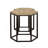 Natural And Black 2-Piece Nesting Table