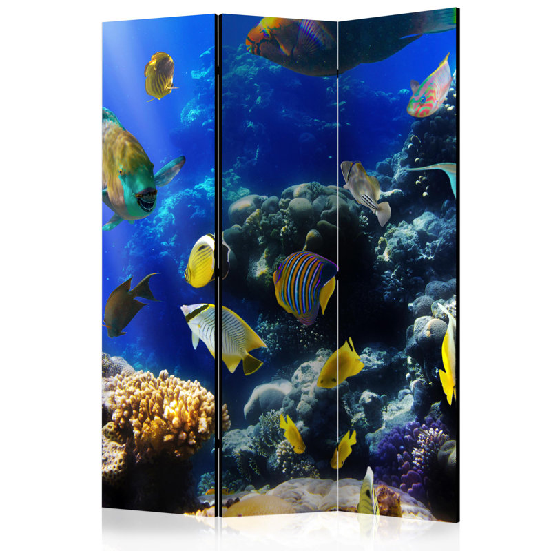 135cm W x 172cm H 3 - Panel One Sided Room Divider Folding Room Divider