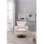 Fauteuil d'appoint pivotant à 360 degrés avec coussin-1188768826