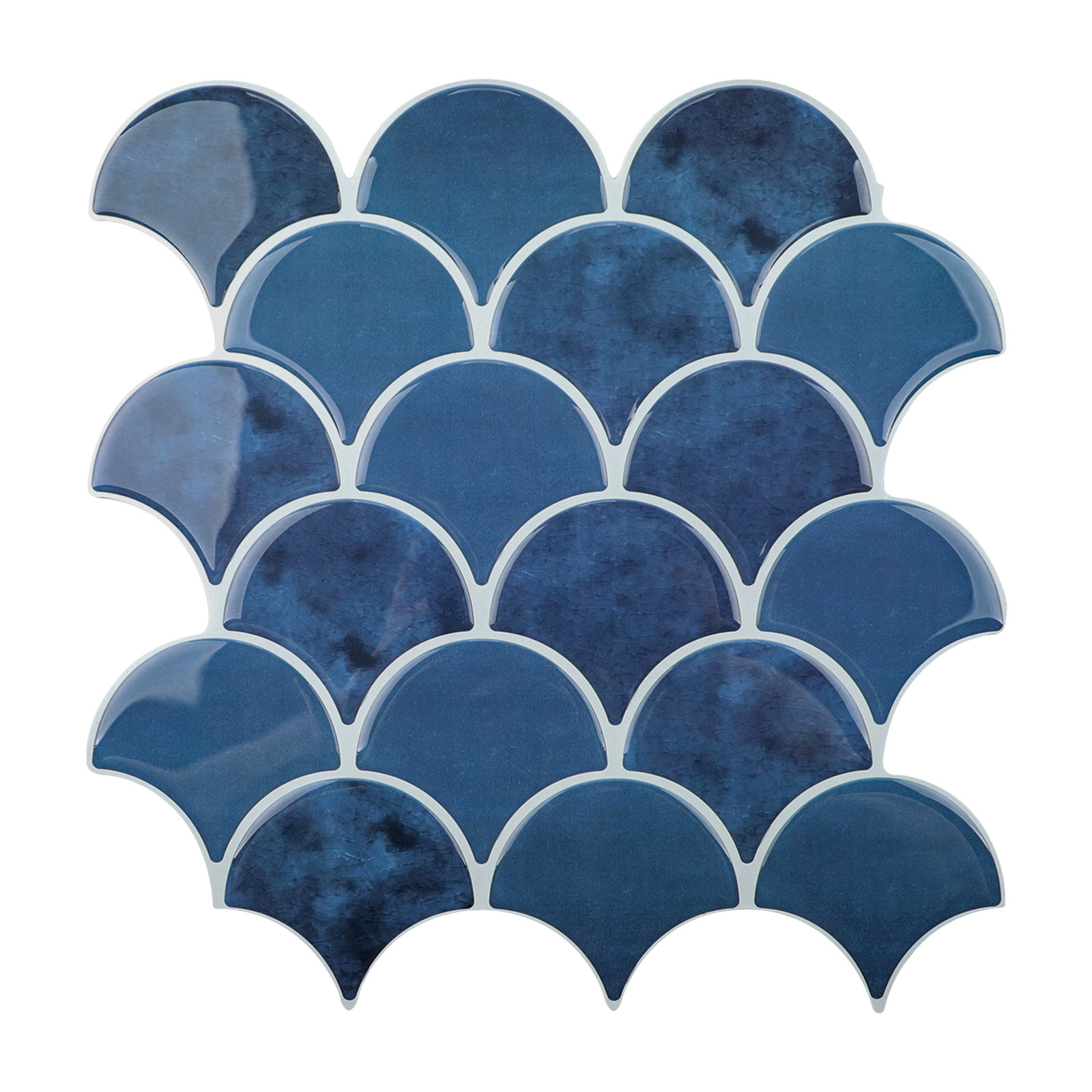 Instant Mosaic Upscale Designs by Ema 16-Pack 3-in x 6-in Glossy Glass Subway Peel & Stick Tile