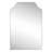 Walters 24 in. W x 36 in. H Medium Scalloped Rectangular Metal Framed Wall Mirror-1059972052