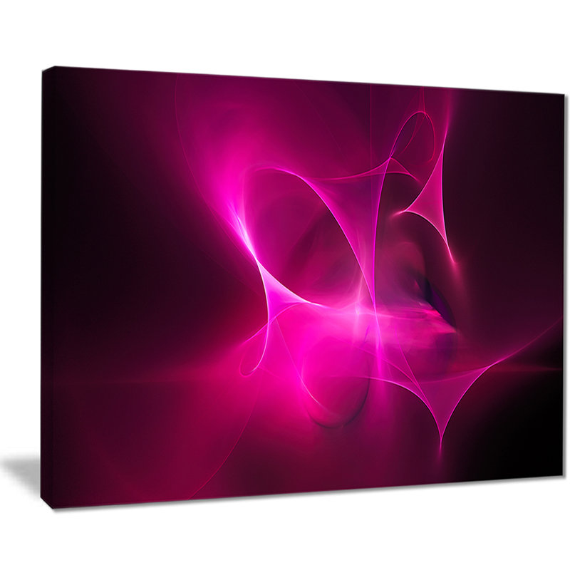 « magenta fractal desktop wallpaper », reproduction de peinture à l’huile sur toile, H 20 po x l 20 po x P 1 po
