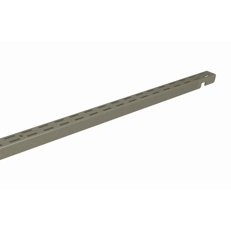 Système de quincaillerie standard ClosetMaid ShelfTrack, 48 po x 1 po x 0,63 po, Nickel