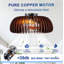 Ventilateur de plafond encastré avec moteur à courant continu réversible 6 vitesses Farmhouse-130156562